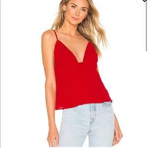 NWOT nbd Roxanne cami tank top candy red